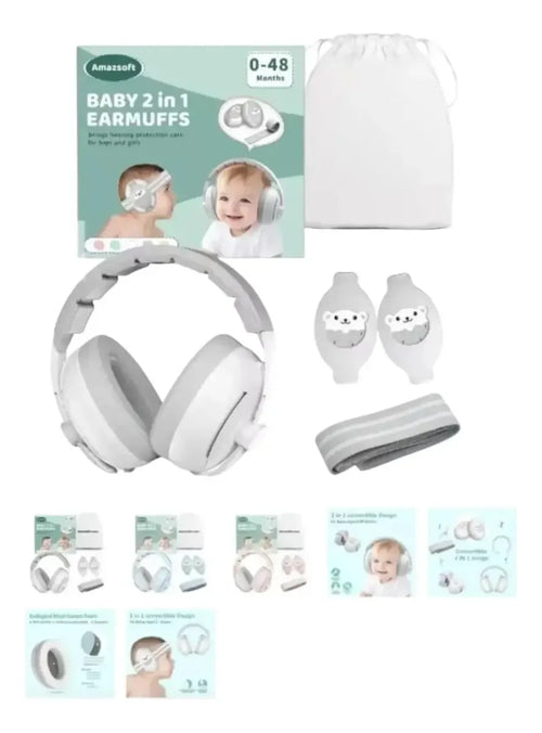 Baby earmuffs 2 en 1