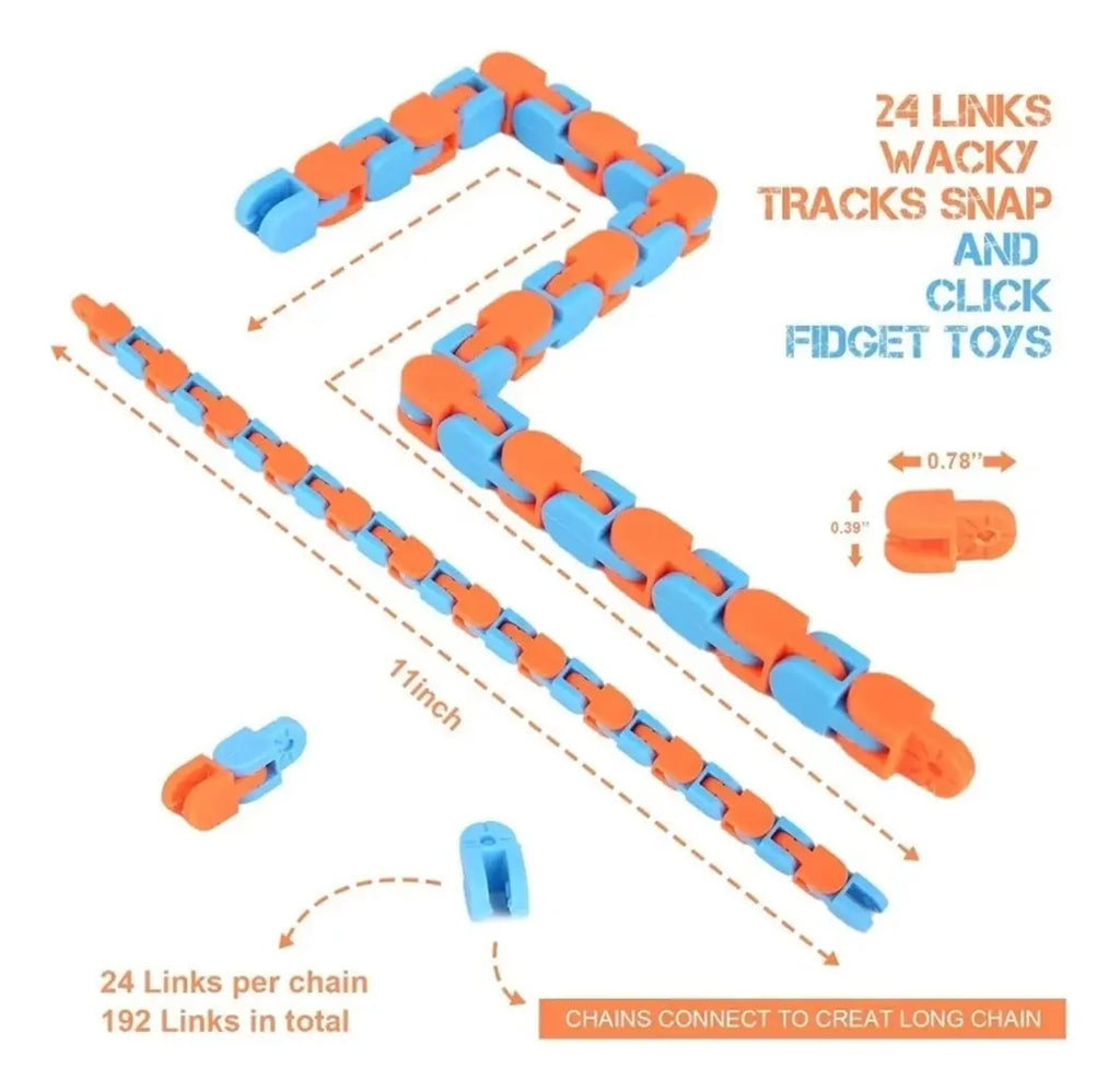 Wacky Tracks Fidget Articulado / Cadenetas