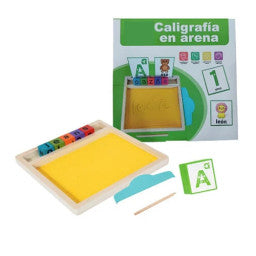 Juego de Caligrafía Sensorial en Arena
