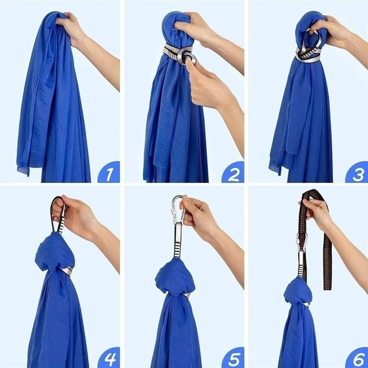Columpio Sensorial Doble Tela con Anclaje