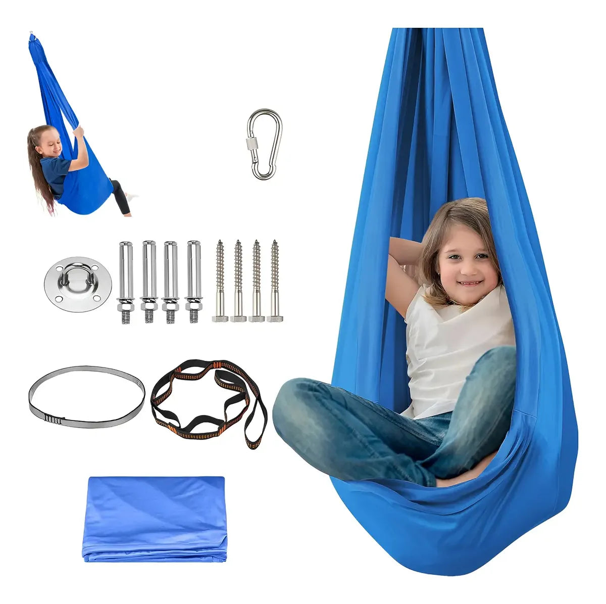 Columpio Sensorial Doble Tela con Anclaje