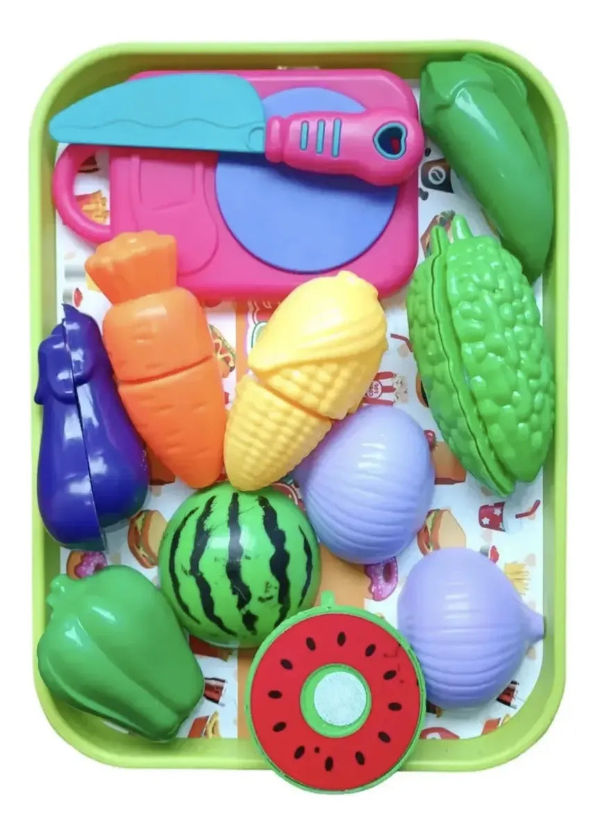 Set de Frutas y Verduras para Cortar con velcro