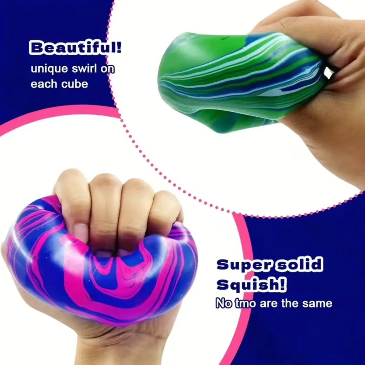 Cubo Sensorial Grande Antiestrés de Silicona Squishy