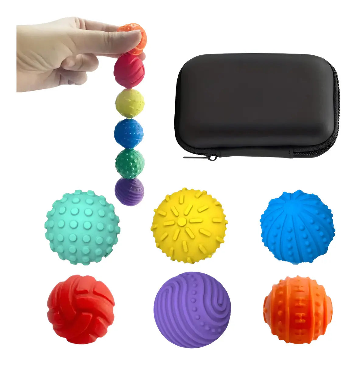 Set De Bolas Magnéticas Sensoriales Texturizadas