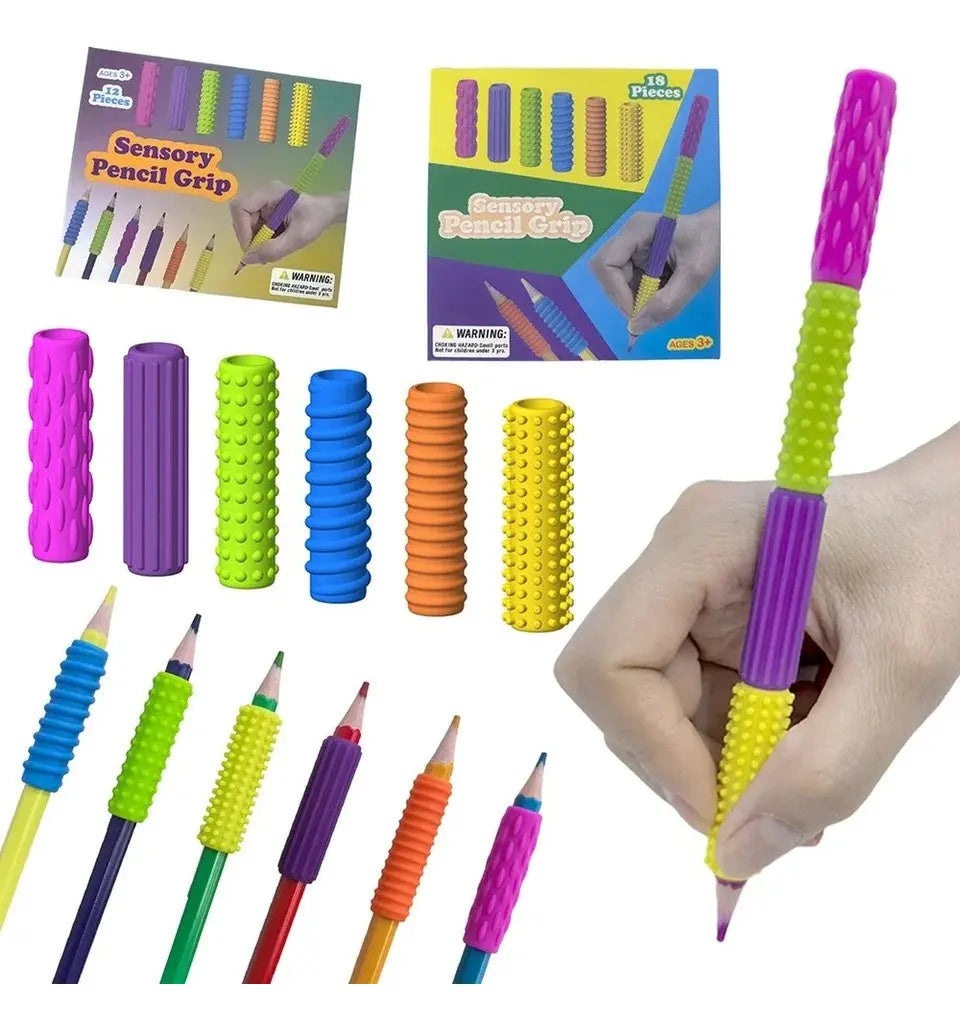 Set de grips de lápices con texturas