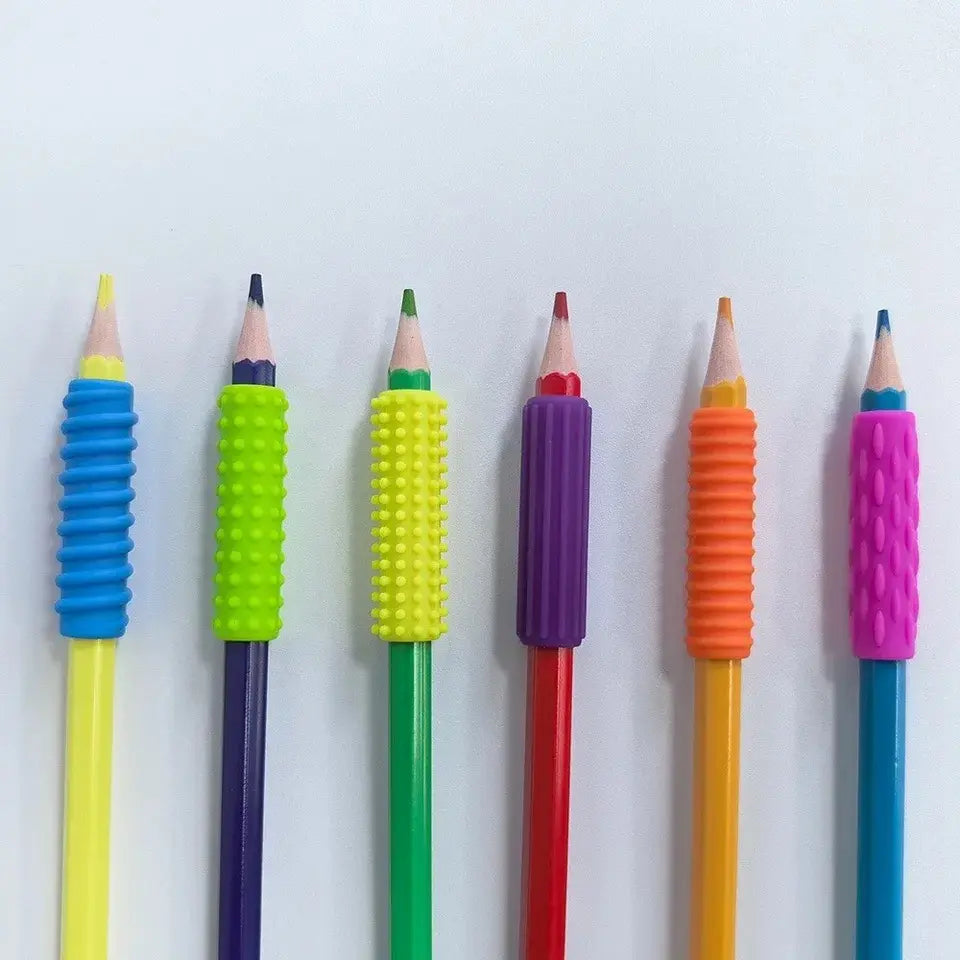 Set de grips de lápices con texturas