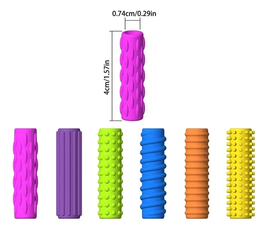 Set de grips de lápices con texturas