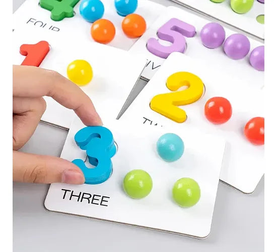 Juego Didáctico de Conteo y Clasificación con Bolitas