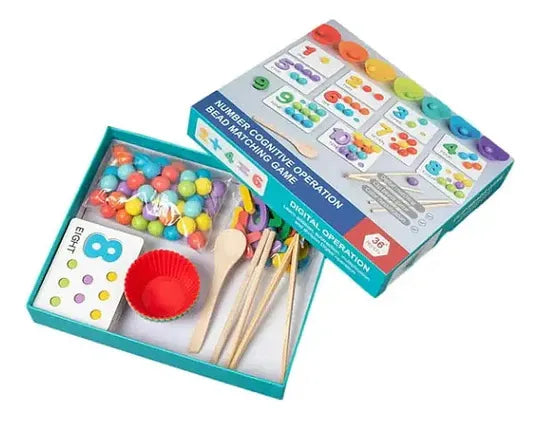 Juego Didáctico de Conteo y Clasificación con Bolitas