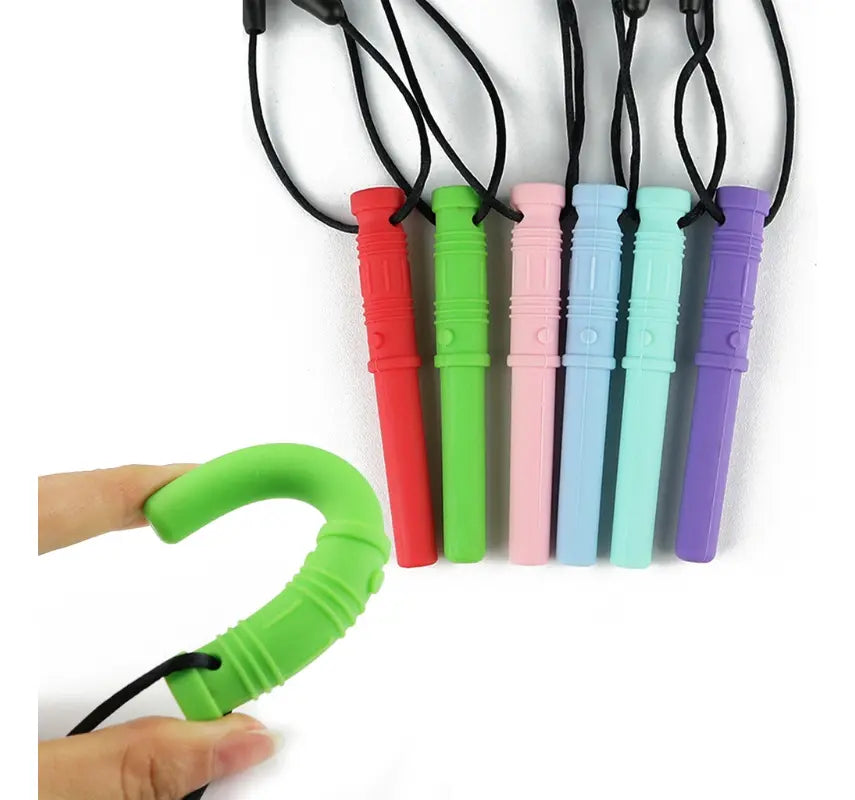 Collar Sensorial Masticable Tubo Largo | Regulación Oral y Antiestrés | Dureza nivel 1