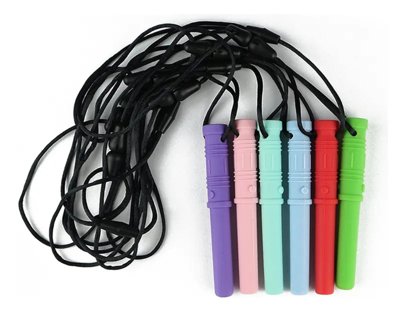 Collar Sensorial Masticable Tubo Largo | Regulación Oral y Antiestrés | Dureza nivel 1
