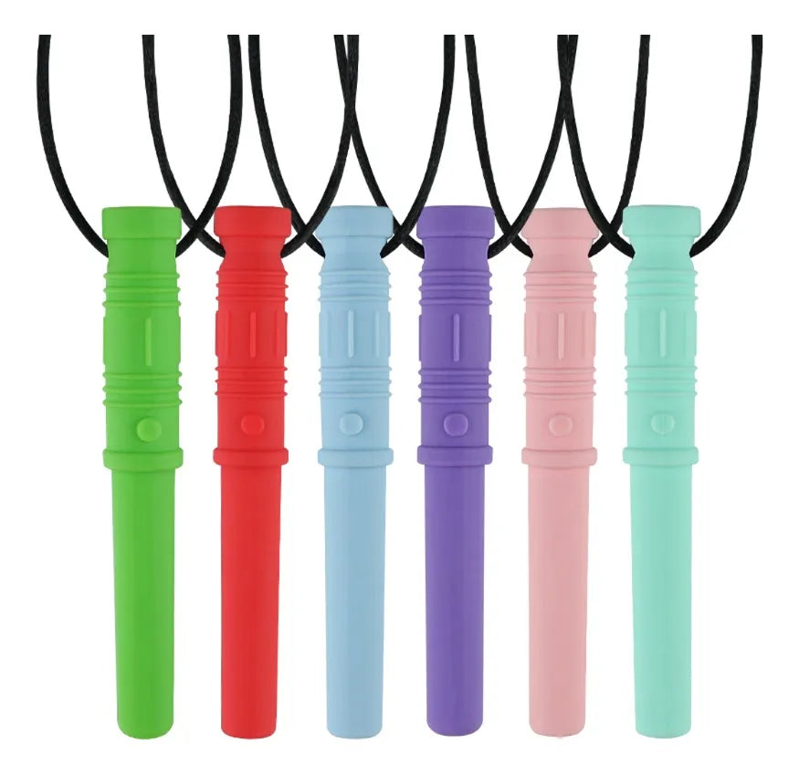 Collar Sensorial Masticable Tubo Largo | Regulación Oral y Antiestrés | Dureza nivel 1