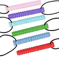 Tubos Sensoriales Masticables con Collar | Regulación Oral y Calma | Dureza 4
