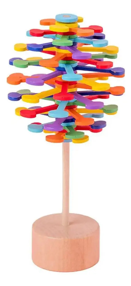 Piruleta Giratoria de Madera