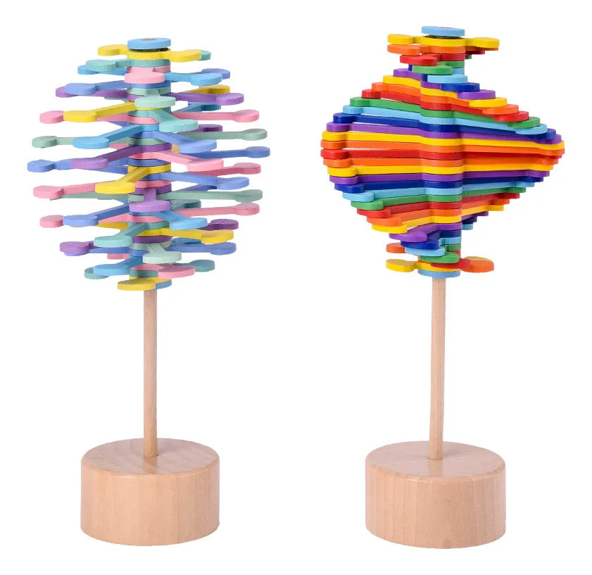 Piruleta Giratoria de Madera