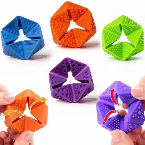 Set de 4 Fidget Toys Sensoriales de Silicona con Texturas