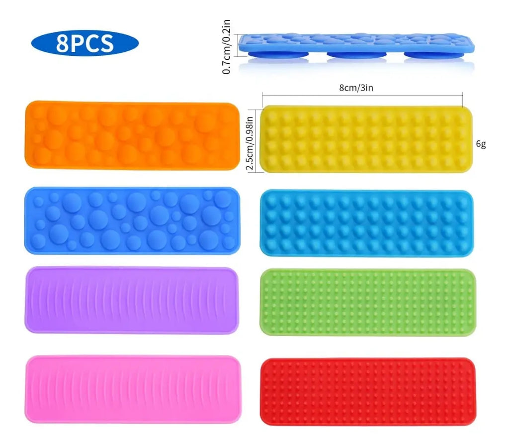 Tira Sensorial Texturizada De Silicona con ventosas