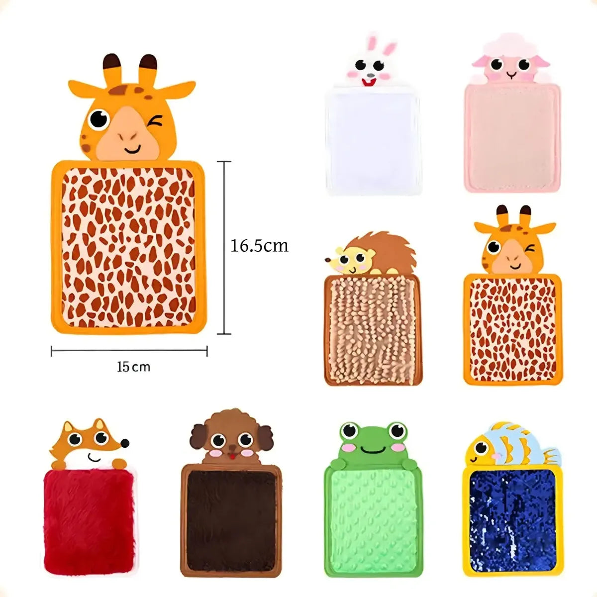 Set de Tarjetas Sensoriales Texturas Animales
